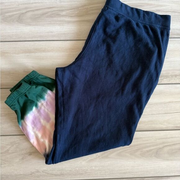 Wildfox Tie-Dye Joggers Navy XXL  NWT - Picture 3 of 7